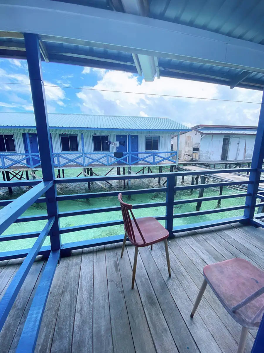 Breezy private balcony with coastal sea views at Amina Holidays Family Room